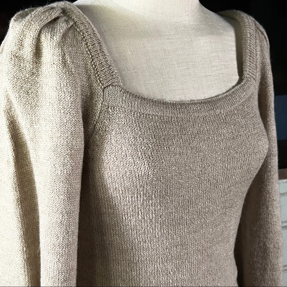 Anthropologie Square Neck Sweater S - Picture 3 of 14